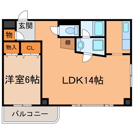 コンフォールエムズの物件間取画像